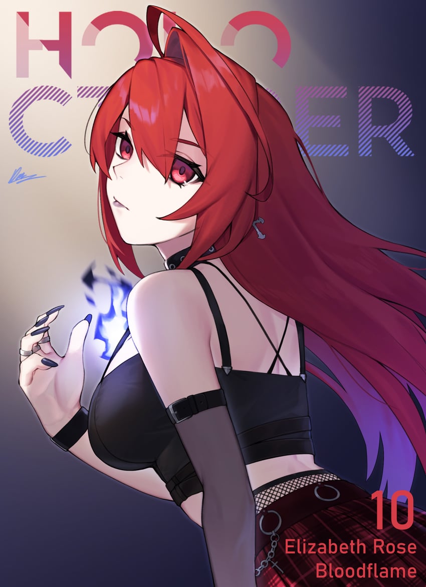 elizabeth rose bloodflame (hololive and 1 more) drawn by dasdokter