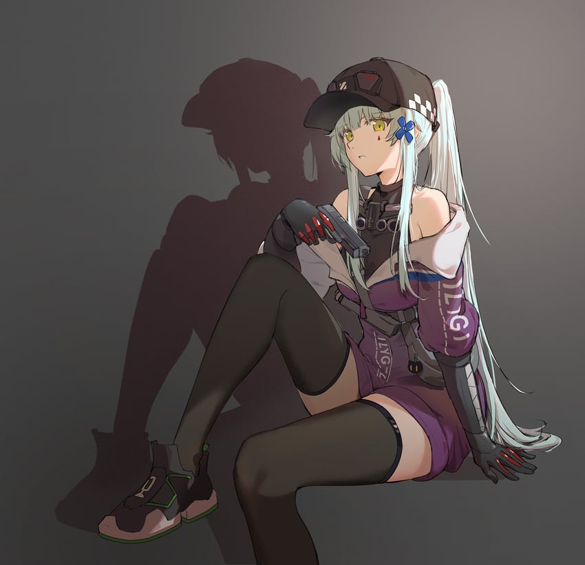 hk416 and klukai (girls' frontline and 1 more) drawn by jishou_kusaboukun