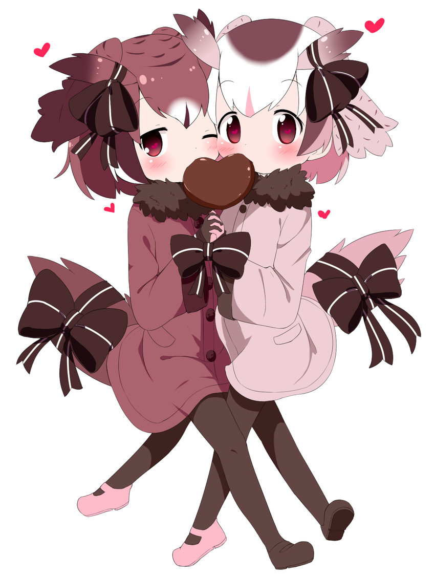 northern white-faced owl and eurasian eagle owl (kemono friends) drawn by makuran