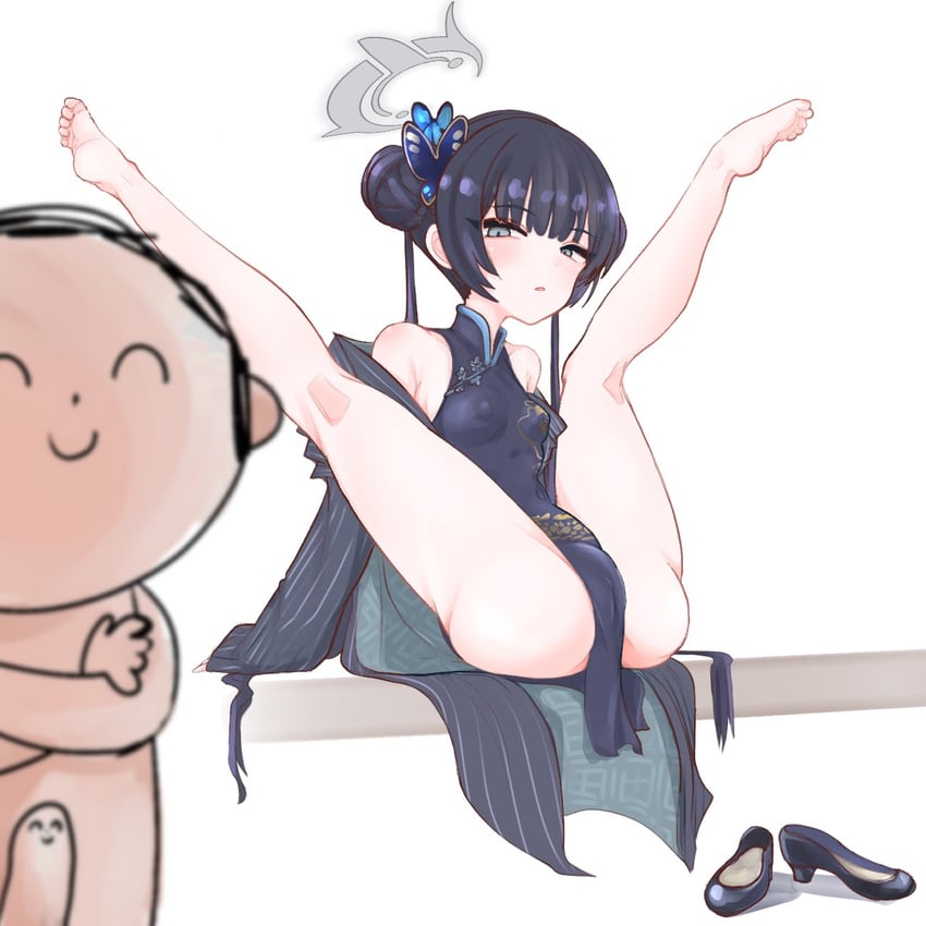sensei, arona's sensei doodle, and kisaki (blue archive) drawn by shiming_liangjing