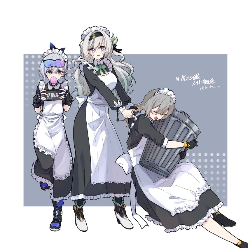trailblazer, firefly, stelle, and silver wolf (honkai and 1 more) drawn by airota