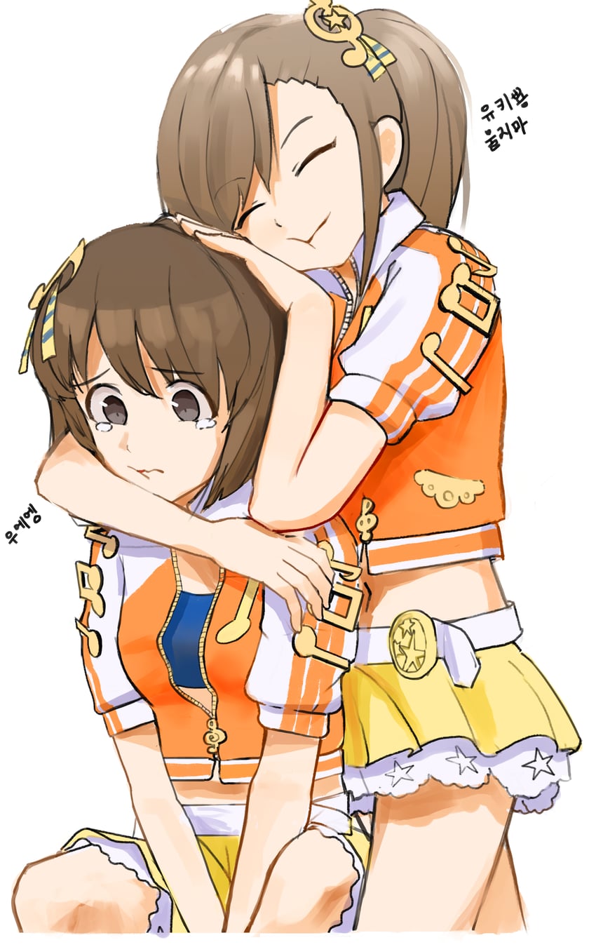 hagiwara yukiho and futami mami (idolmaster) drawn by ch2haya_p