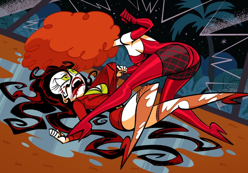 sara bellum and sedusa (powerpuff girls) drawn by junkmix_(c2ndy2c1d)