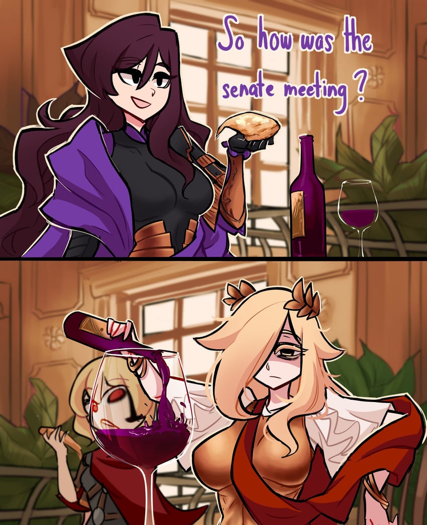 centurii-chan, legate, and praetorian (original) drawn by centurii-chan
