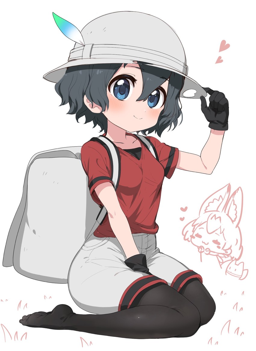 serval, kaban, and lucky beast (kemono friends) drawn by ransusan