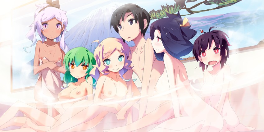 mizumoto anri, ichimakase otome, doudou momo, koushina ayano, kamiya yoshito, and 1 more (kaminoyu) drawn by akinoko