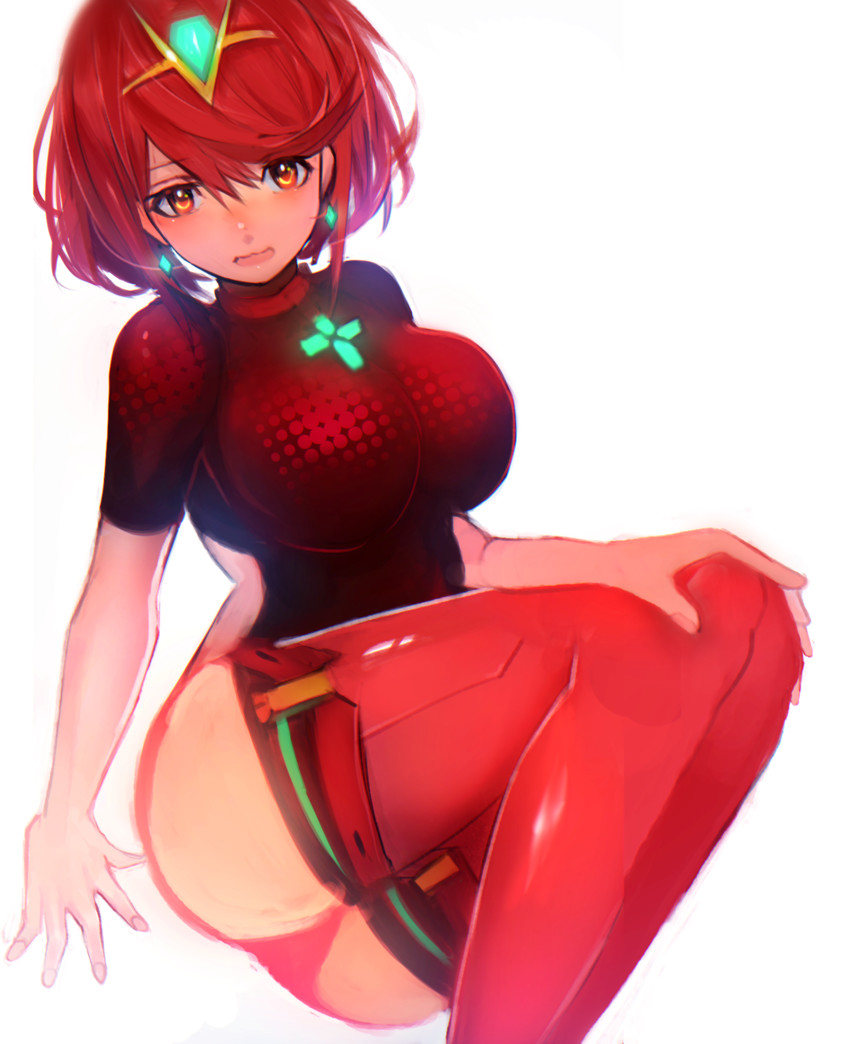 pyra (xenoblade chronicles and 1 more) drawn by tarbo_(exxxpiation)