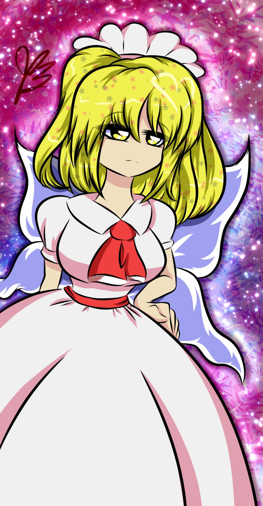 blonde makai resident (touhou) drawn by lotusmice
