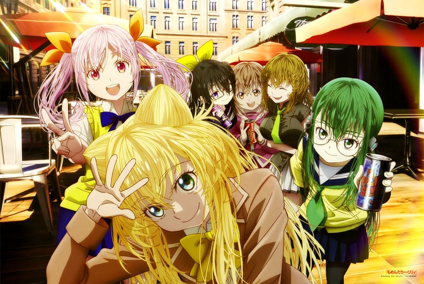 kawazu yuri, kasumi renge, koudaiji erika, yoshino sazanka, sakuya ayame, and 1 more (newtype and 1 more)