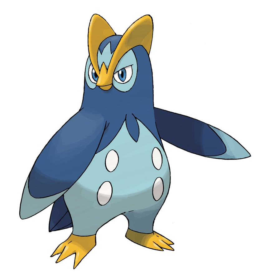 prinplup (pokemon and 1 more) drawn by sugimori_ken