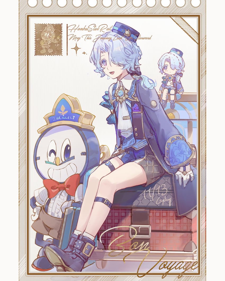 misha and clockie (honkai and 1 more) drawn by csyday