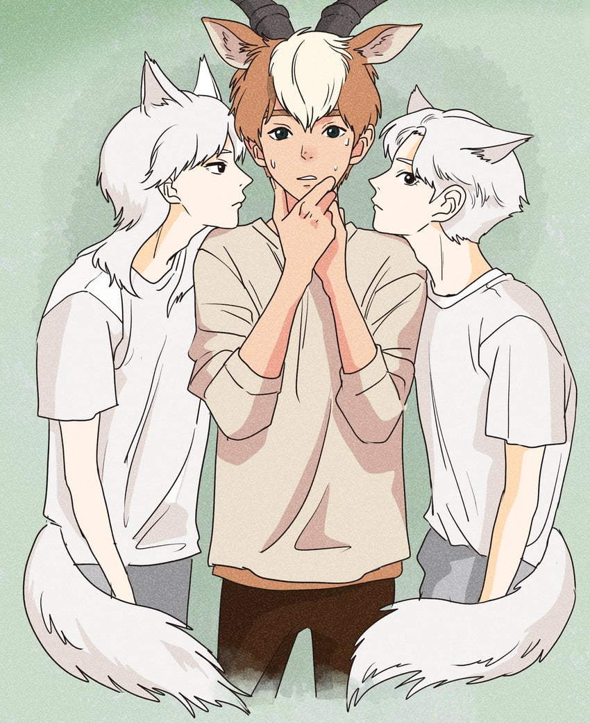 moro no ichizoku and yakul (mononoke hime) drawn by rikaco1988