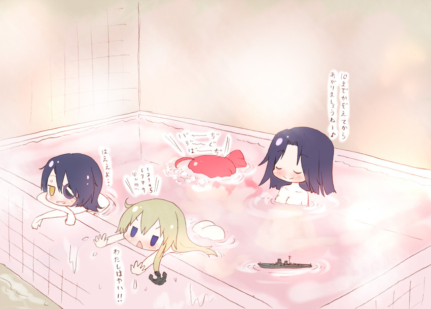 shimakaze, tenryuu, tatsuta, and i-168 (kantai collection) drawn by arinu