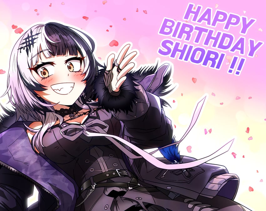 shiori novella (hololive and 1 more) drawn by ddolbang