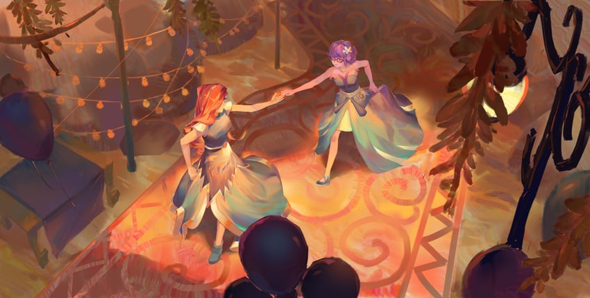 twilight sparkle, sunset shimmer, and sci-twi (my little pony and 2 more) drawn by xiangquxiaomaguo