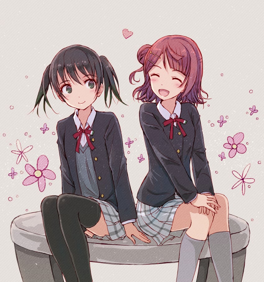 uehara ayumu and takasaki yu (love live! and 1 more) drawn by yakka