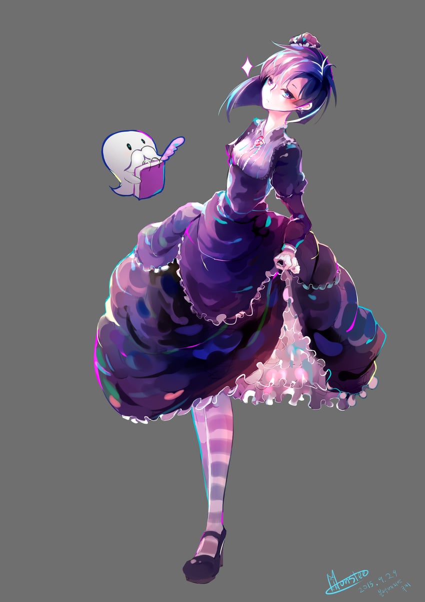 blackberry cookie and ghost butler (cookie run and 1 more) drawn by soomin8879