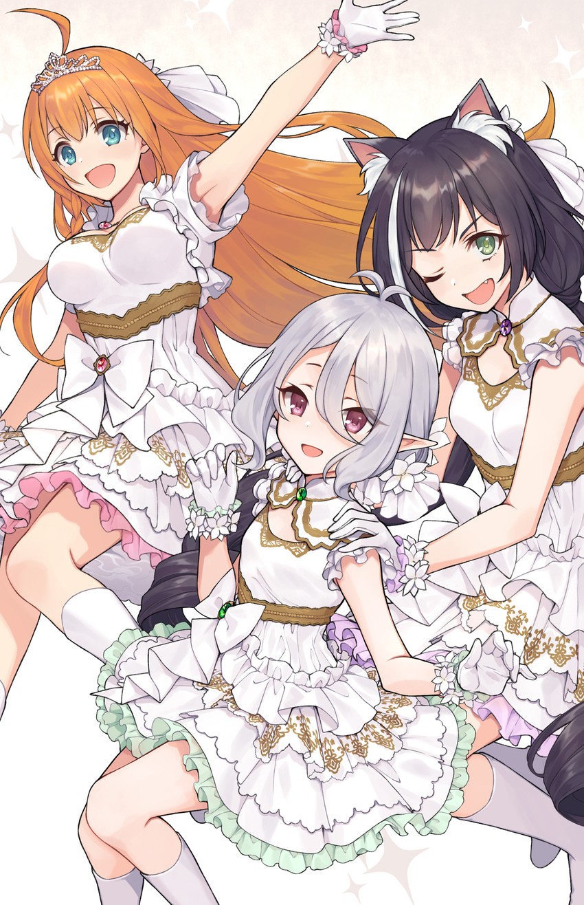 karyl, kokkoro, and pecorine (princess connect!) drawn by masami_(souzou_jinsei_sanka)