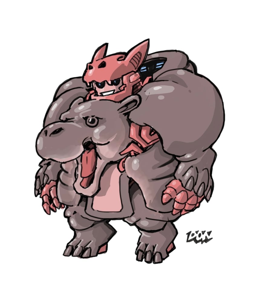 moo deng (real life and 2 more) drawn by don_allan_figueroa