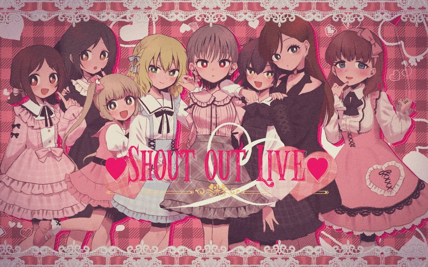sakurai momoka, sakuma mayu, matoba risa, yokoyama chika, muramatsu sakura, and 3 more (idolmaster and 1 more) drawn by monakocoa