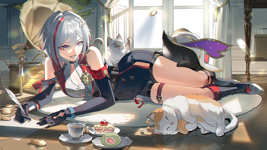 topaz, trotter, and numby (honkai and 1 more) drawn by guaisanmu
