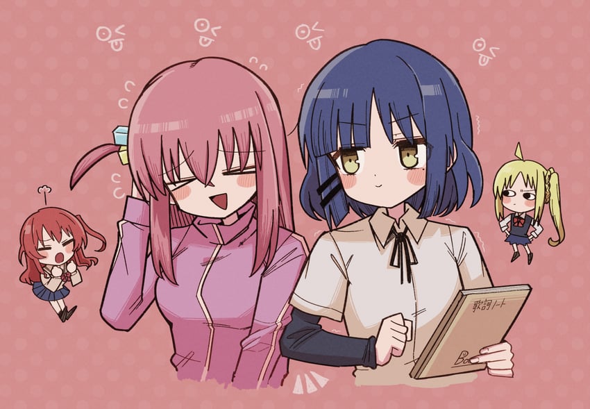 gotoh hitori, kita ikuyo, ijichi nijika, and yamada ryo (bocchi the rock!) drawn by kudach_i