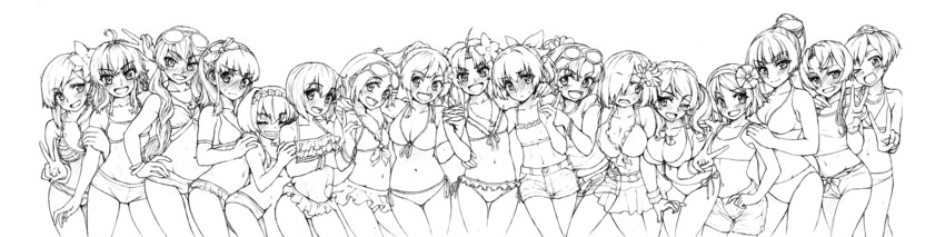 hamakaze, amatsukaze, yukikaze, shiranui, akigumo, and 12 more (kantai collection) drawn by arimura_yuu