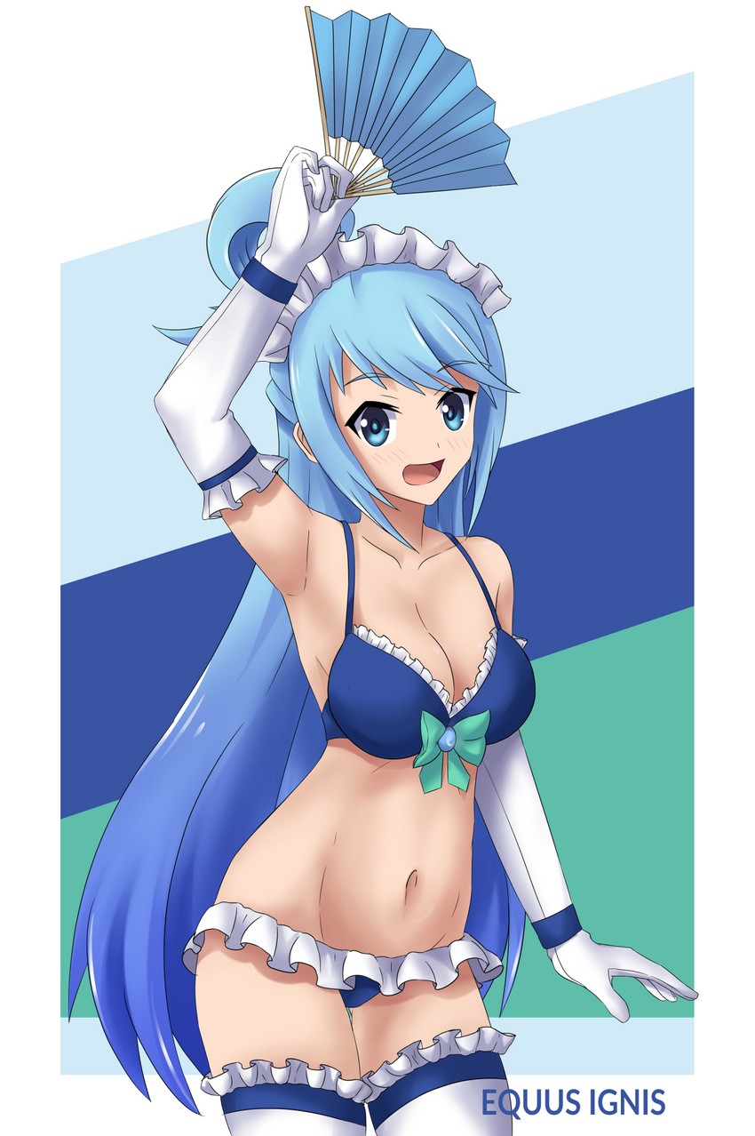 aqua (kono subarashii sekai ni shukufuku wo!) drawn by equus_ignis