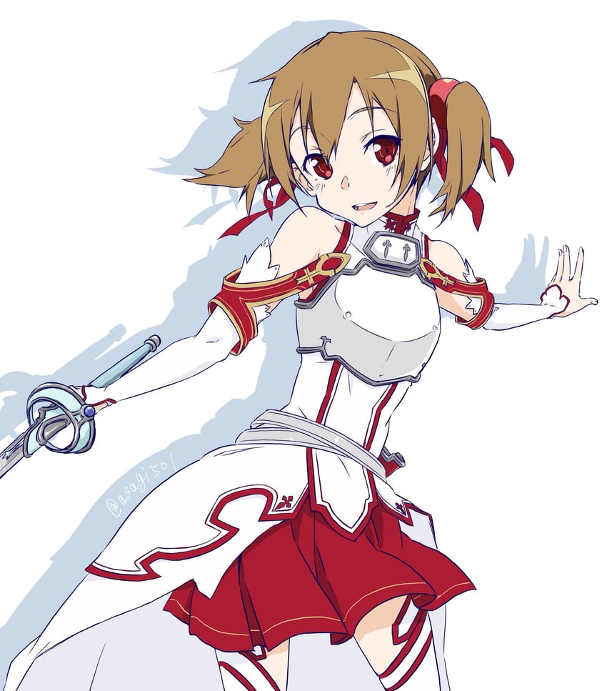 asuna and silica (sword art online) drawn by asagi501