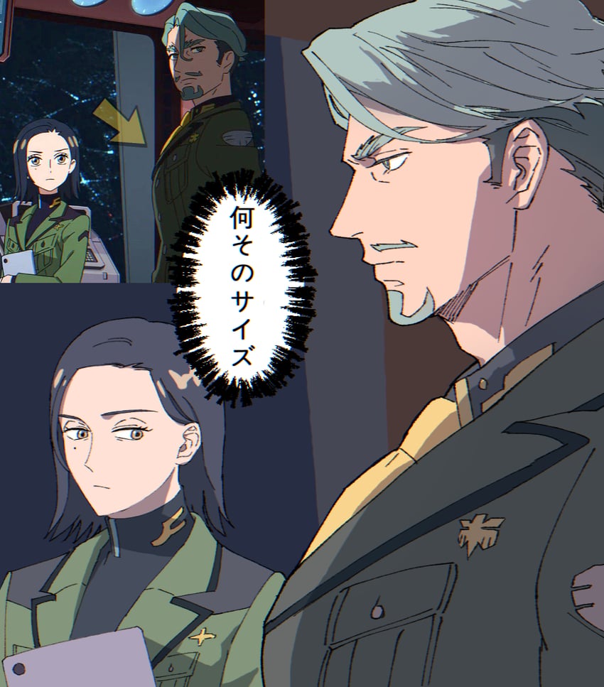 challia bull and comoli harcourt (gundam and 1 more) drawn by ega_(egavinote)