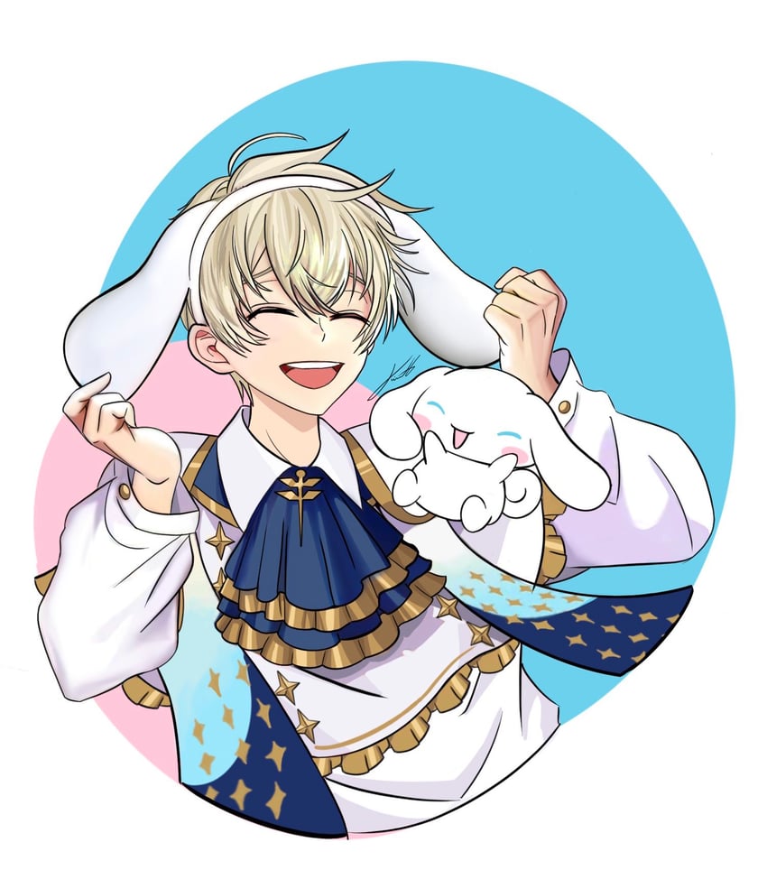 cinnamoroll and luke (sanrio and 2 more) drawn by kim_(kim_h)