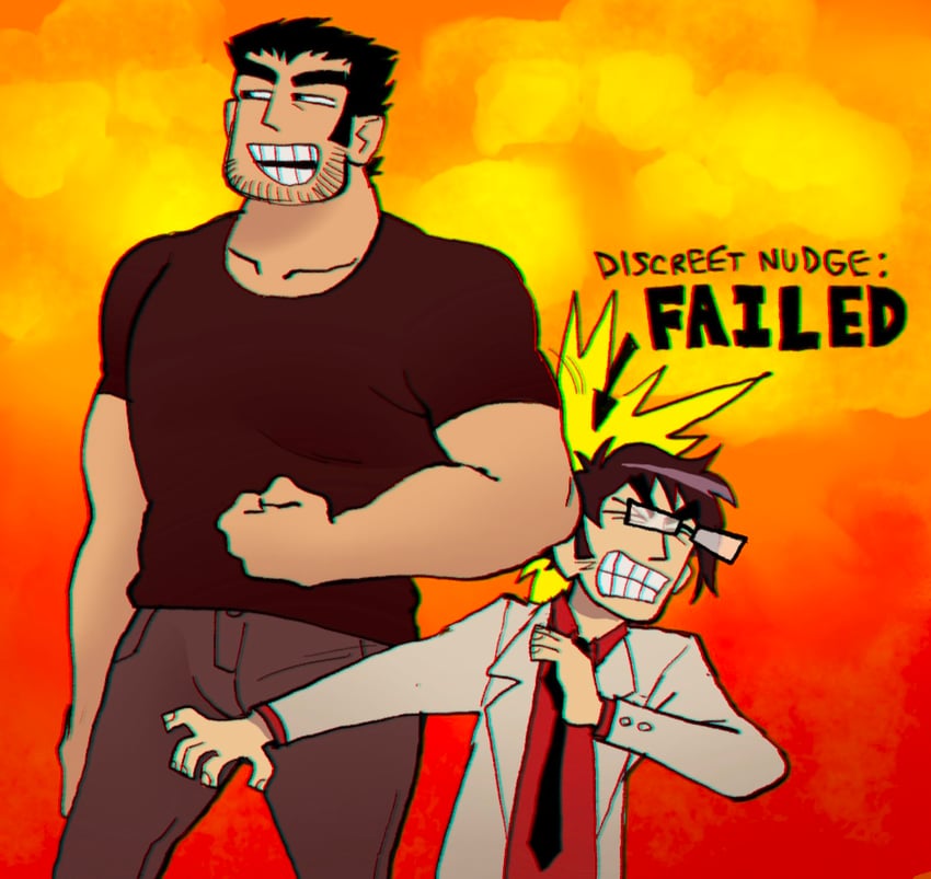 lucas lee and gideon graves (scott pilgrim and 1 more) drawn by aip_(monarchaip)