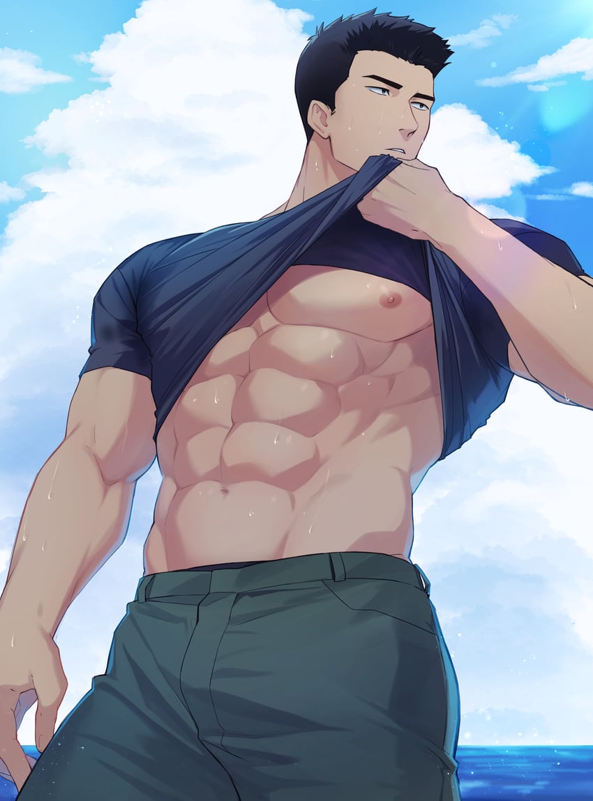 ao isami (yuuki bakuhatsu bang bravern) drawn by 70_tabmk