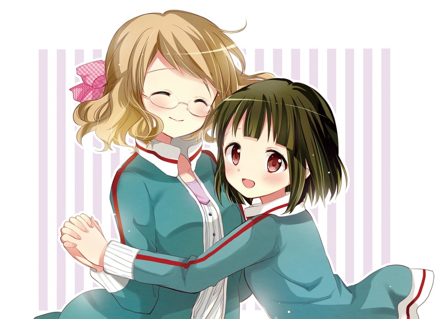oomiya shinobu and karasuma sakura (kin-iro mosaic) drawn by hara_yui