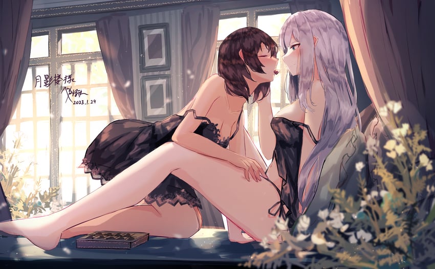 sharifah ozdil and alexandra viktorovna dashkova (original) drawn by benevole