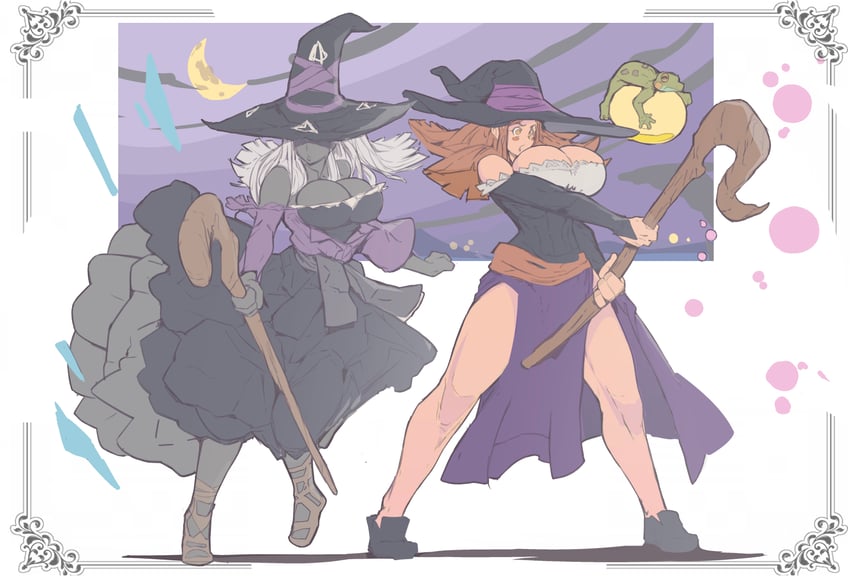 sorceress and recluse (elden ring and 2 more) drawn by 7_passes and michel_teru