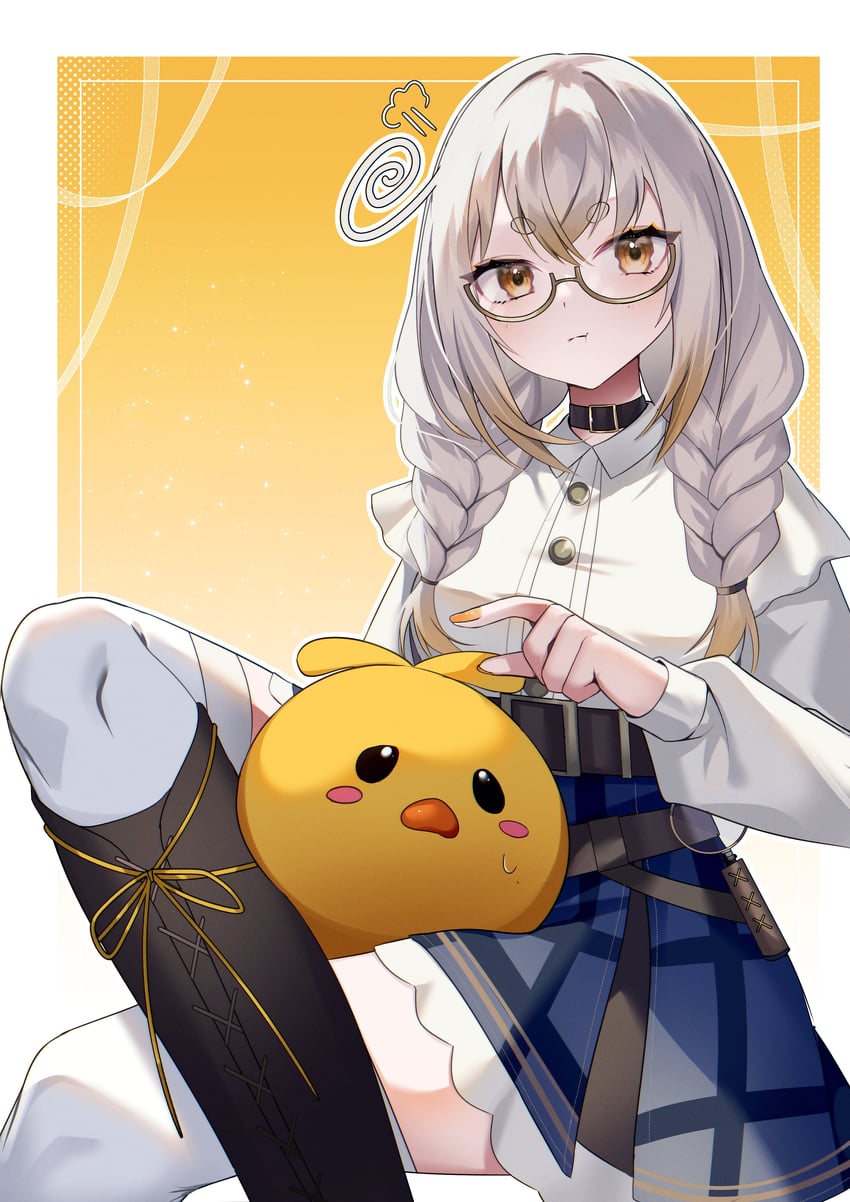 kanna yanagi and kamogumi (indie virtual youtuber) drawn by tanaka_(tps9g)