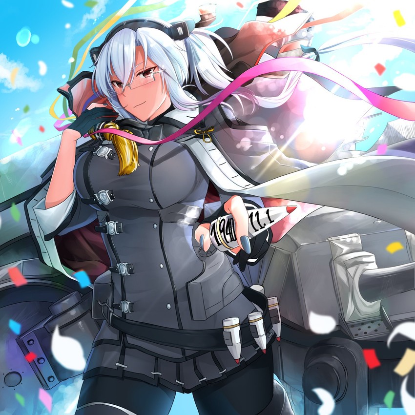 musashi and musashi kai ni (kantai collection) drawn by yunamaro