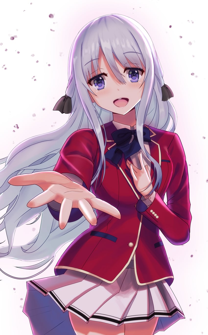 shiina hiyori (youkoso jitsuryoku shijou shugi no kyoushitsu e) drawn by zyulami