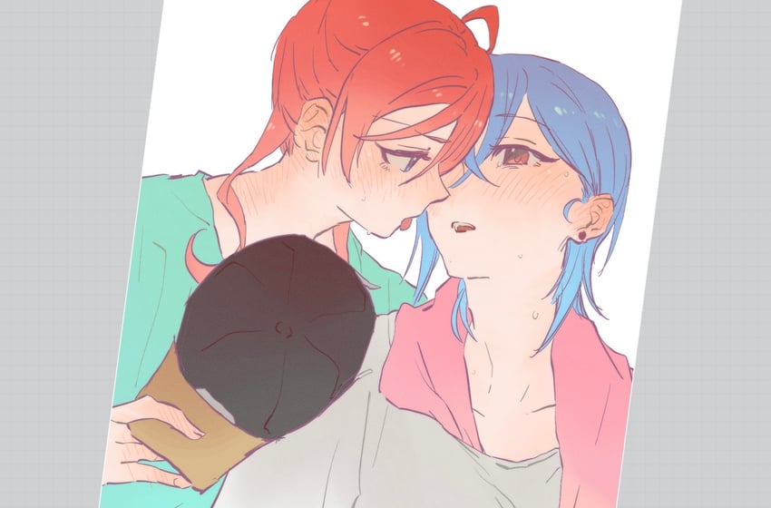 wakana shiki and yoneme mei (love live! and 1 more) drawn by yumi_xsh