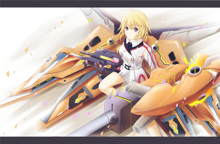 charlotte dunois and rafale revive custom ii (infinite stratos) drawn by lancefate