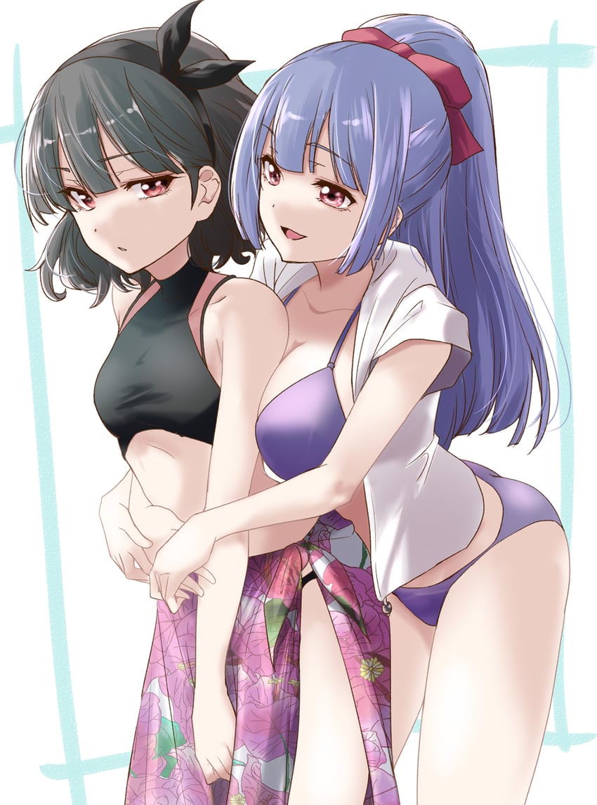 fukuyama jeanne sachie and kuroki francisca yuria (assault lily) drawn by urutsu_sahari