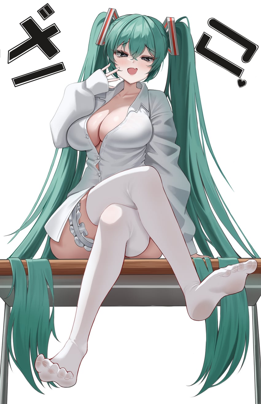 hatsune miku (vocaloid and 1 more) drawn by nannanana3939