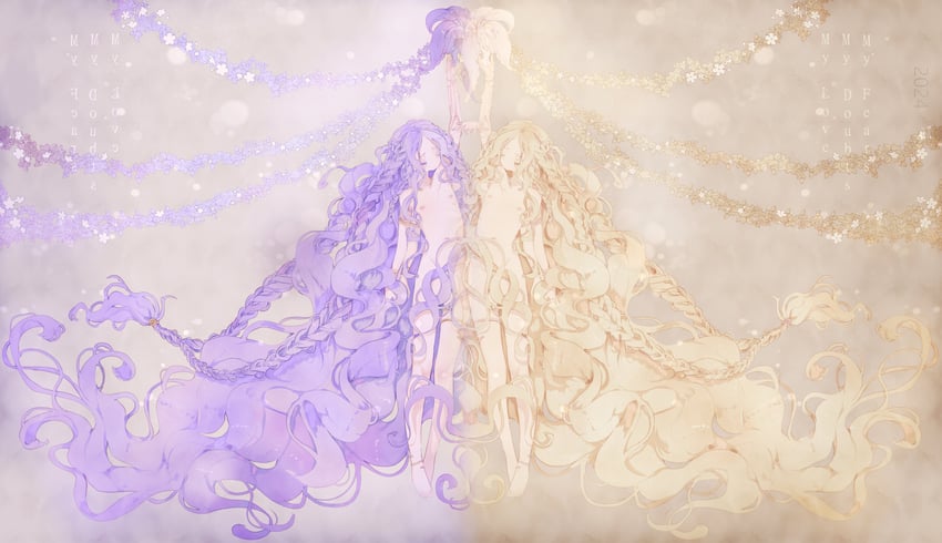 miquella and st. trina (elden ring and 1 more) drawn by nuupon