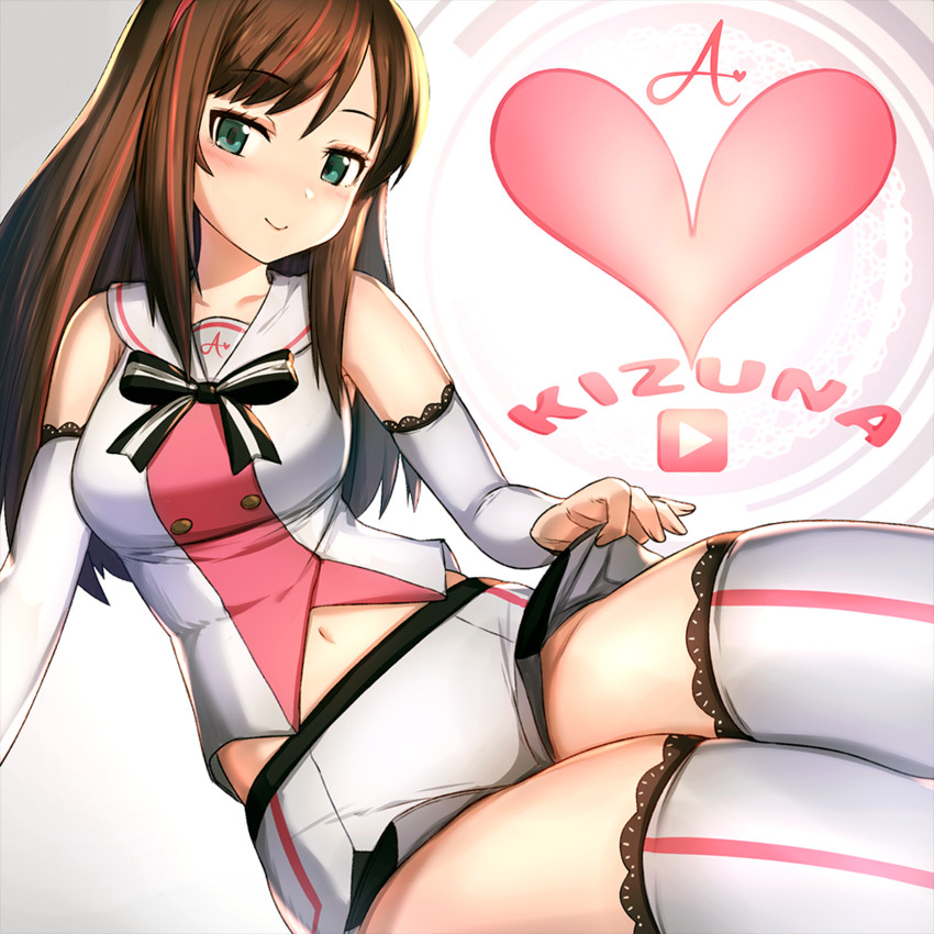 kizuna ai (kizuna ai inc. and 1 more) drawn by iwahana