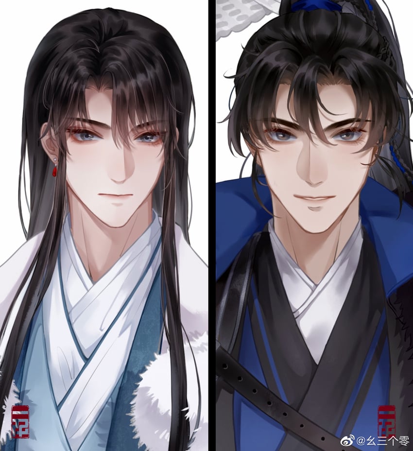 shen zechuan and xiao chiye (qiang jin jiu) drawn by yao_san_ge_ling