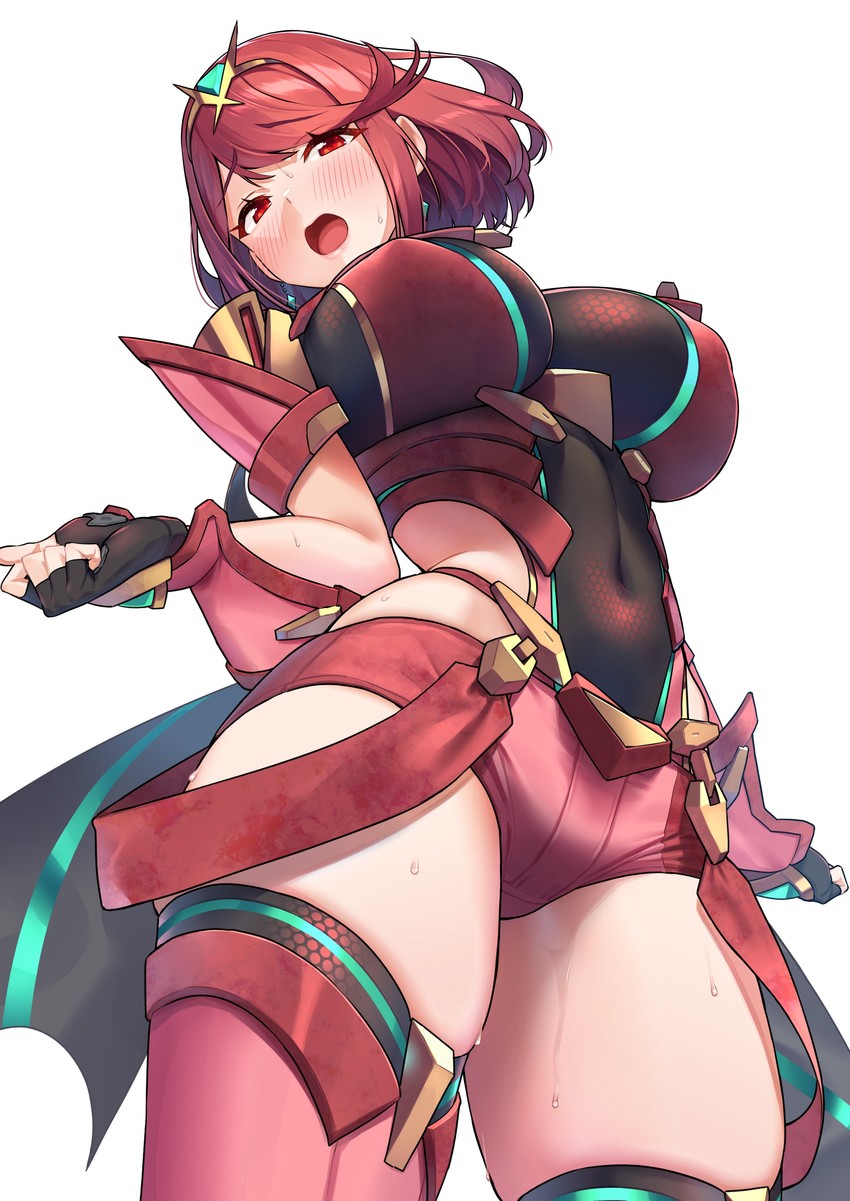 pyra (xenoblade chronicles and 1 more) drawn by baffu