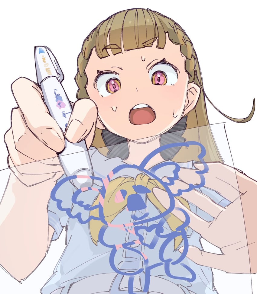 kachimachi kosuzu and koala maneo (love live! and 1 more) drawn by lao_ren_xing