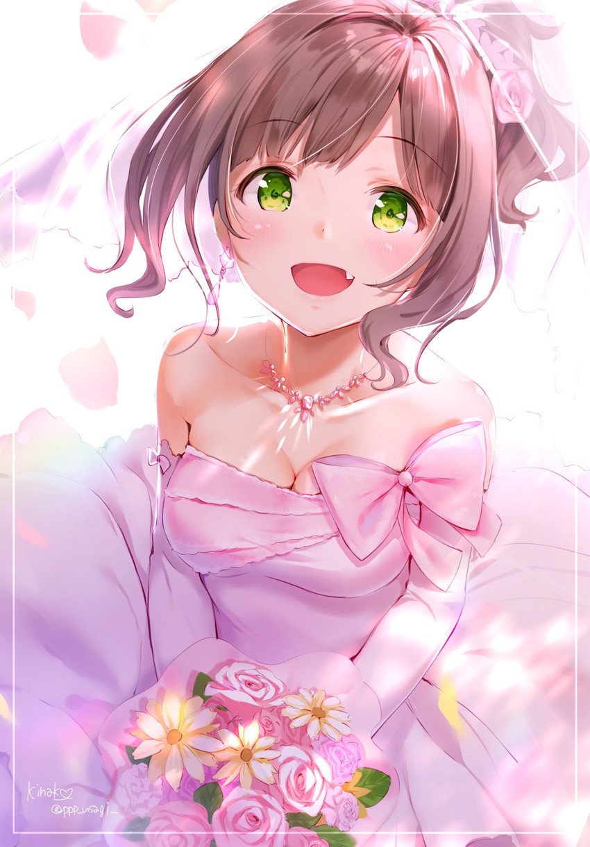 maekawa miku (idolmaster and 1 more) drawn by kinako_(shiratama_mochi)