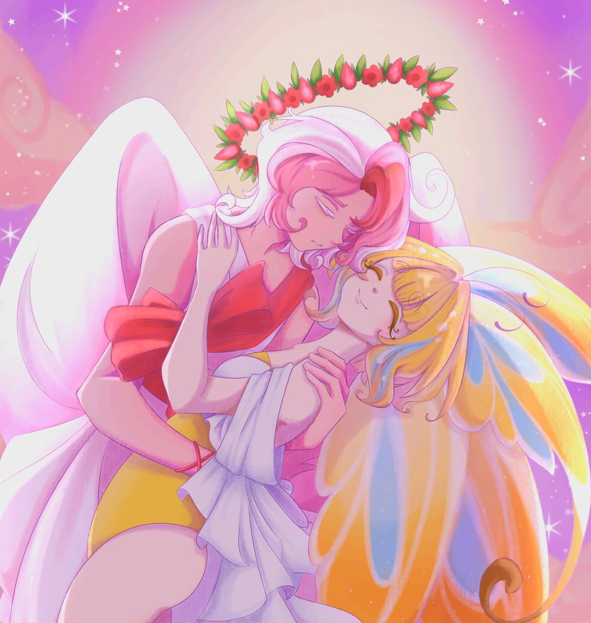 sugarfly cookie and pavlova cookie (cookie run and 1 more) drawn by hiyo0se